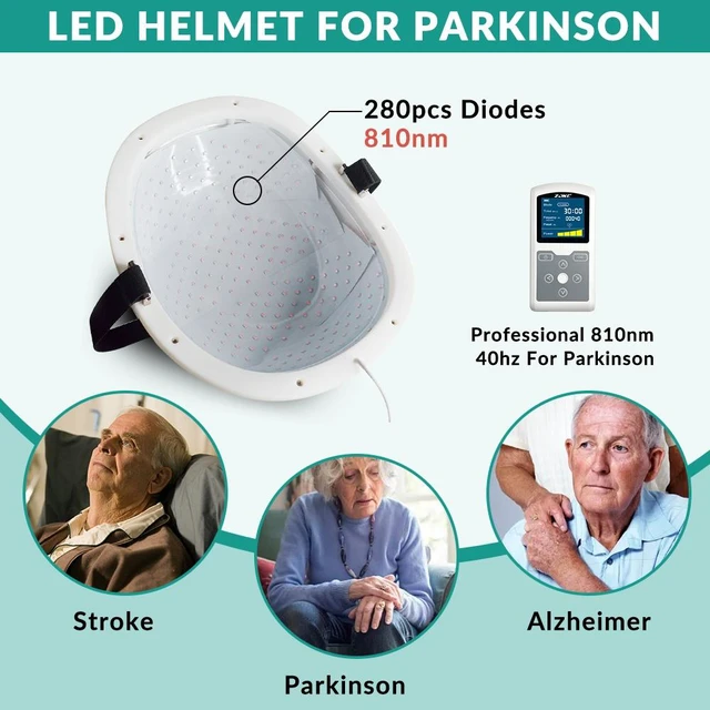 Alt view image 2 of 7 - ZJKC Near Infrared Light Therapy Helmet 810nm, 280 LED Photobiomodulation Device, 15W Output, Adjustable Pulse Modes, 1-60 Min Timer, Rechargeable Hands-Free Design for Home Use