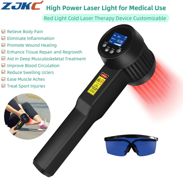 Main image of ZJKC LRP5W-650&808 Cold Laser Therapy Device 5W Dual Wavelength 25 Diodes