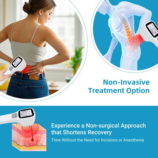 Alt view image 3 of 7 - ZJKC PMW2500 Handheld Multi-spectrum Physical Therapy Device, 2500mW Adjustable Power, 25 Light Diodes, 2.8" Touch Screen, Rechargeable Therapy Unit for Pain Relief, Deep Tissue & Veterinary Care