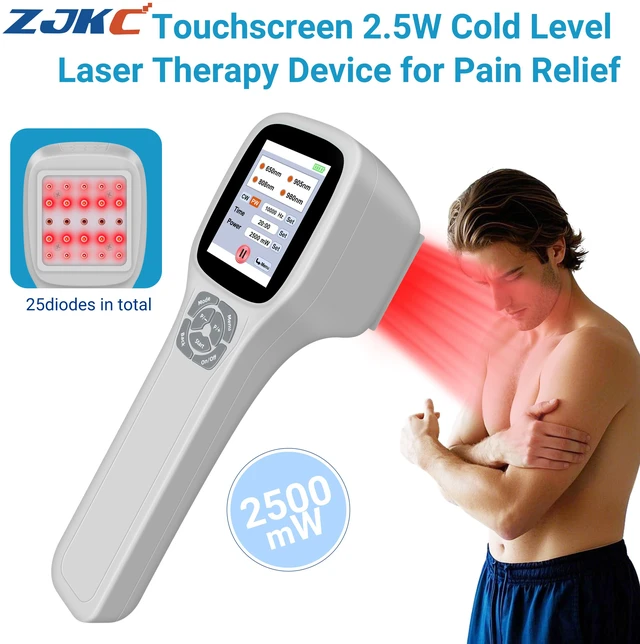 Main image of ZJKC PMW2500 Home Multi-spectrum Physical Therapy Machine, 0-2500mW, Adjustable Frequency & Timer, Rechargeable Device for Back Ache, Bursitis & Stiff Joints