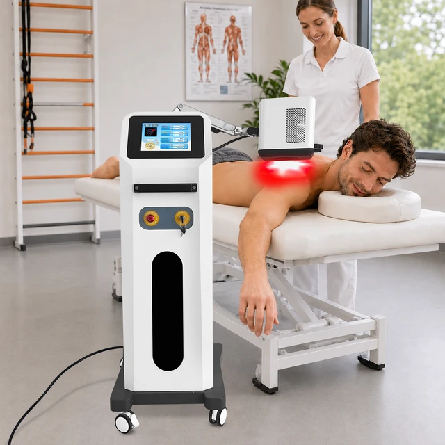 Alt view image 3 of 7 - ZJKC APRD10 Trolley Phototherapy Unit, 10W Multi-Spectrum 26 Diodes, Adjustable Frequency & Timer, AC100-240V, Pain Relief & Sports Injury Recovery Equipment for Clinic Home Use