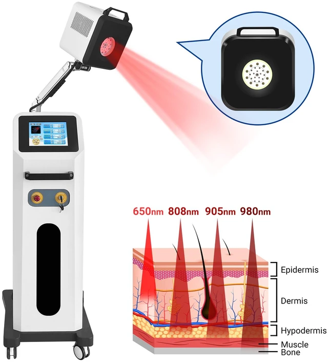 Alt view image 5 of 7 - ZJKC APRD10 Mobile Infrared Therapy System, 10W Multi-Wave 26 Diodes, Continuous Pulse Dual Mode, Custom Treatment Protocol, Post-Surgery & Arthritis Recovery Therapeutic Machine