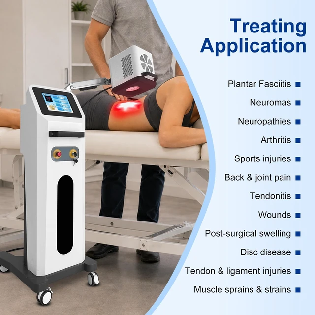 Alt view image 6 of 7 - ZJKC APRD10 Mobile Infrared Therapy System, 10W Multi-Wave 26 Diodes, Continuous Pulse Dual Mode, Custom Treatment Protocol, Post-Surgery & Arthritis Recovery Therapeutic Machine