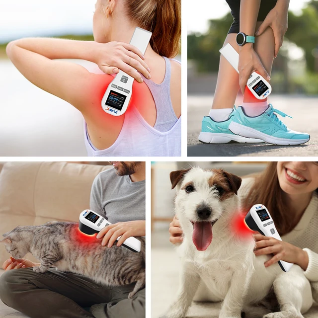 Alt view image 4 of 7 - ZJKC Red Light Therapy Device for Pain Relief, Home Use Handheld Light Wand HHL01, 650nm 808nm Dual Wavelength, 4 Power Levels, 1-60 Min Timer