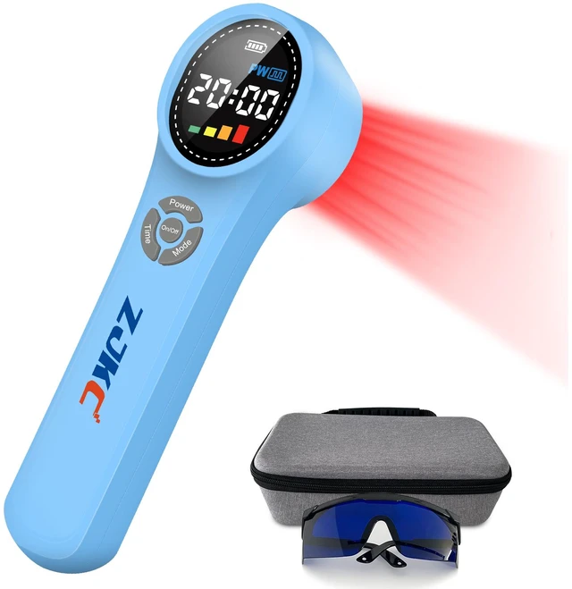 Main image of ZJKC HHL02 Portable Photobiomodulation Device, Adjustable Timing & Power Home Phototherapy for Deep Tissue Care & Muscle Relax