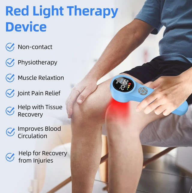 Alt view image 4 of 7 - ZJKC HHL02 Portable Photobiomodulation Device, Adjustable Timing & Power Home Phototherapy for Deep Tissue Care & Muscle Relax