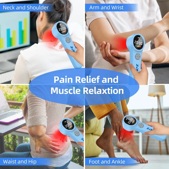 Alt view image 5 of 7 - ZJKC HHL02 Portable Photobiomodulation Device, Adjustable Timing & Power Home Phototherapy for Deep Tissue Care & Muscle Relax