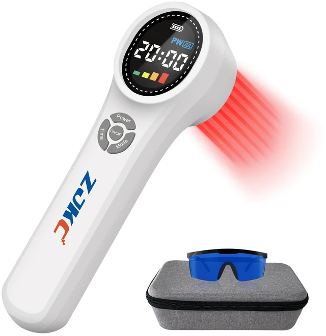 Main image of ZJKC HHL02 Rechargeable Handheld Light Therapy Wand, 24 Diodes Multi-Spectrum Light for Sports Recovery & Soft Tissue Comfort