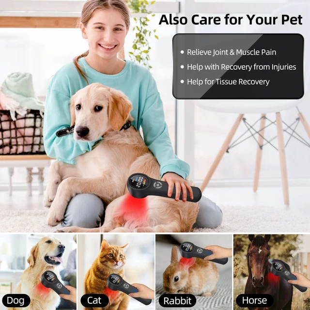 Alt view image 5 of 7 - ZJKC HHL02 Multi-Wavelength Infrared Phototherapy Unit, Continuous & Pulsed Mode Veterinary Light Care for Dogs & Horses