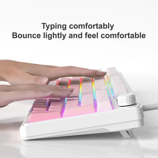 Alt view image 5 of 7 - MageGee Keyboard GK960 98 Keys 95% Layout Keyboards, Type-C Connected Keyboard, Side Engraved ABS Keycaps, for PC/loptop/MAC