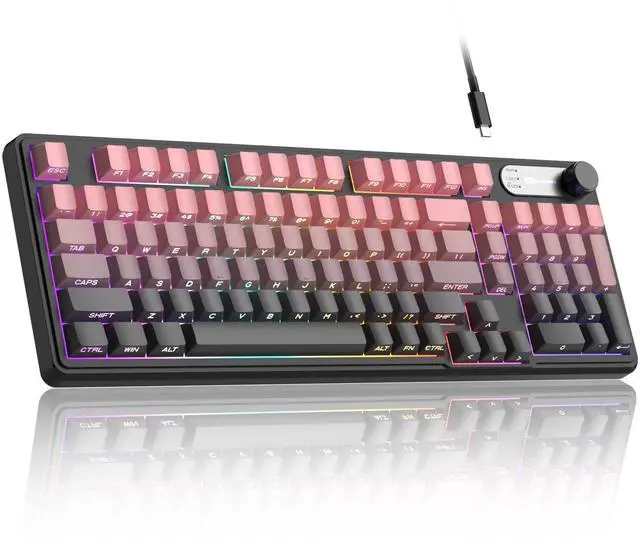 Main image of MageGee Keyboard GK960 98 Keys 95% Layout Keyboards, Type-C Connected Keyboard, Side Engraved ABS Keycaps, for PC/loptop/MAC