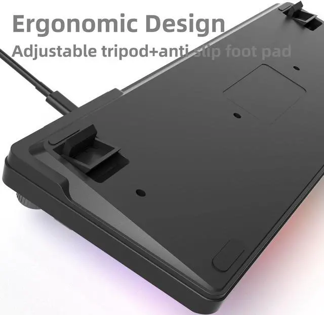 Alt view image 6 of 7 - MageGee Keyboard GK960 98 Keys 95% Layout Keyboards, Type-C Connected Keyboard, Side Engraved ABS Keycaps, for PC/loptop/MAC