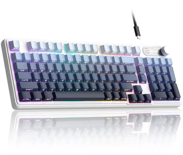 Main image of MageGee Keyboard GK960 98 Keys 95% Layout Keyboards, Type-C Connected Keyboard, Side Engraved ABS Keycaps, for PC/loptop/MAC