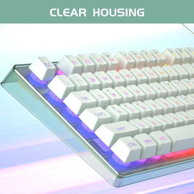 Alt view image 2 of 7 - MageGee Gaming Keyboard and Mouse Combo, K1 RGB LED Backlit Keyboard with 104 Key Computer PC Gaming Keyboard for PC/Laptop (Green)