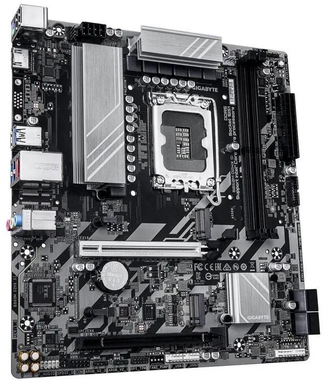 Alt view image 2 of 3 - GIGABYTE B860M D2HX SI Intel Core Ultra (Series 2) LGA 1851 Motherboard, mATX, DDR5, 2x M.2, PCIe 5.0, 2.5GbE LAN