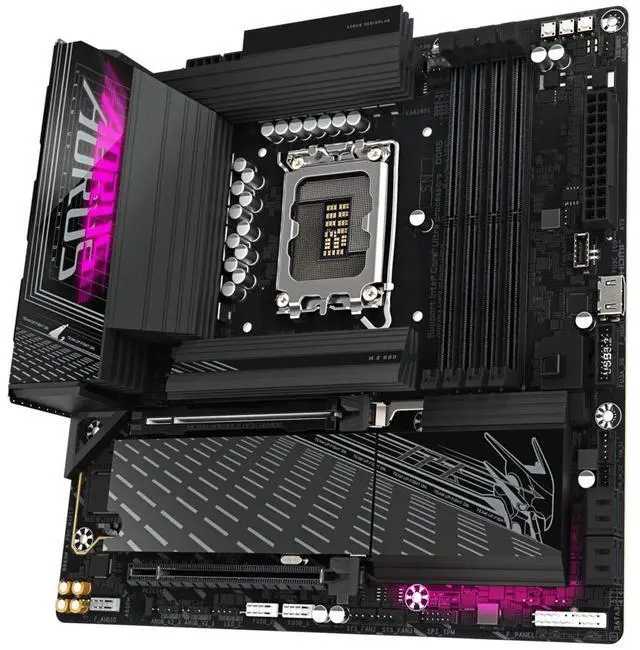 Alt view image 4 of 6 - GIGABYTE B860M AORUS PRO WIFI7 Intel Core Ultra (Series 2) LGA 1851 Motherboard, mATX, DDR5,3x M.2, PCIe 5.0, 40Gbps USBC,2.5GbE LAN,WIFI 7