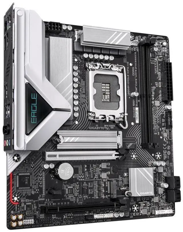 Alt view image 3 of 4 - GIGABYTE B860M EAGLE WIFI6 V2 Intel Core Ultra (Series 2) LGA 1851 Motherboard, mATX, DDR5, 2x M.2, PCIe 5.0, 2.5GbE LAN,WIFI 6