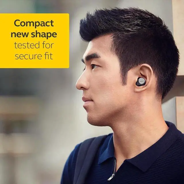 Alt view image 4 of 7 - Jabra Elite 75t Wireless Charging - Titanium Black True Wireless Earbuds Titanium Black