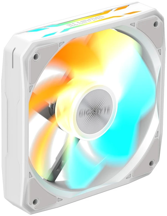 Alt view image 3 of 5 - AORUS EZ CHAIN FAN 120 ICE -Reverse , 120mm Hydro Dynamic Bearing ARGB Computer Case Fan