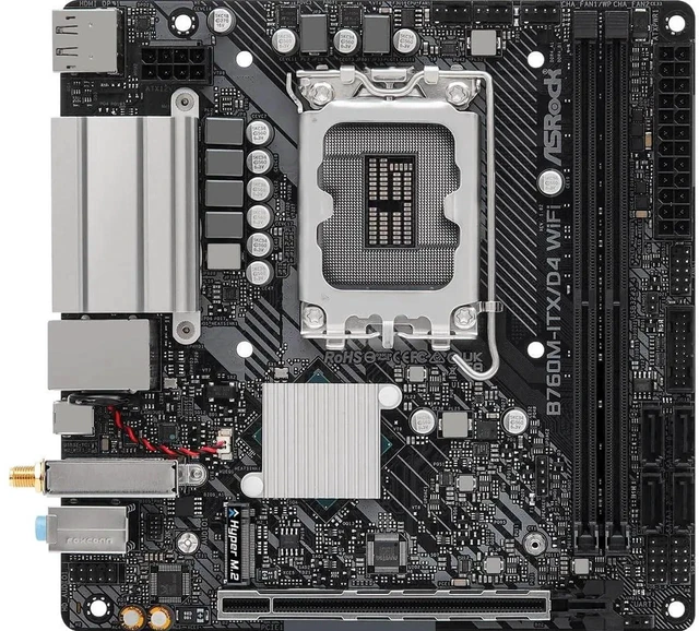 Alt view image 2 of 4 - ASRock B760M-ITX/D4 WiFi Supports 13th Gen & 12th Gen Intel® Core Processors (LGA1700)