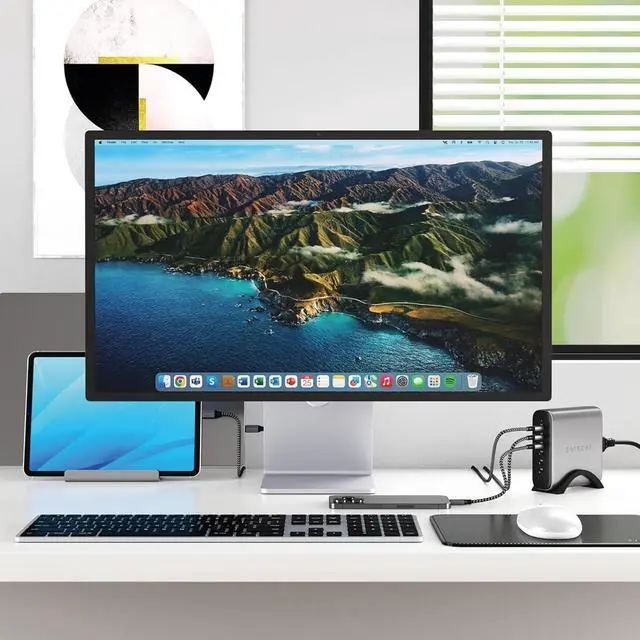 Alt view image 6 of 7 - Satechi Slim X3 Bluetooth Backlit Keyboard for Mac, Illuminated Keys & Multi-Device Sync, for MacBook Air/Pro M4, iPad Air/Pro M4/M3, iPad mini, Mac mini, iMac - Space Gray