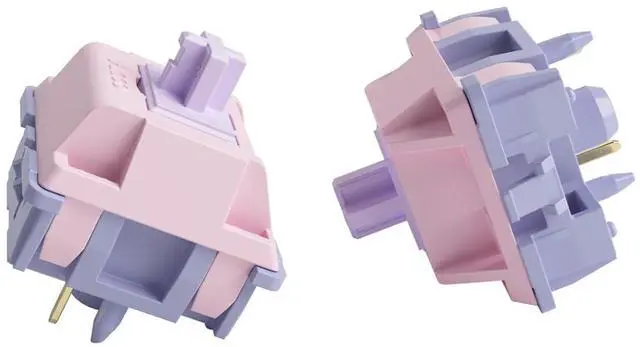 Alt view image 5 of 7 - AKKO V3 Fairy Linear Silent Keyboard Switch for Mechanical Gaming Keyboard, 5-Pin 50gf Quiet Pre-Lubed Switches with Standard MX Structure (45pcs)