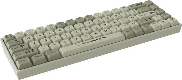 Alt view image 3 of 5 - AK680 Wired Compact Mechanical Keyboard, 68 Keys Grey-White Layout, Hot-Swappable Tactile Brown Switch Gaming Keyboard with Multicolor Backlight, Eva Foam Dampening, for Gaming & Typing