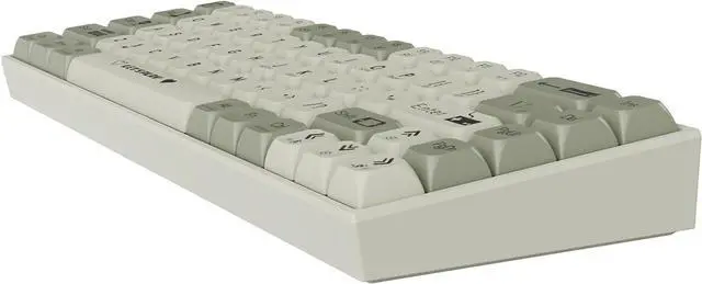 Alt view image 4 of 5 - AK680 Wired Compact Mechanical Keyboard, 68 Keys Grey-White Layout, Hot-Swappable Tactile Brown Switch Gaming Keyboard with Multicolor Backlight, Eva Foam Dampening, for Gaming & Typing