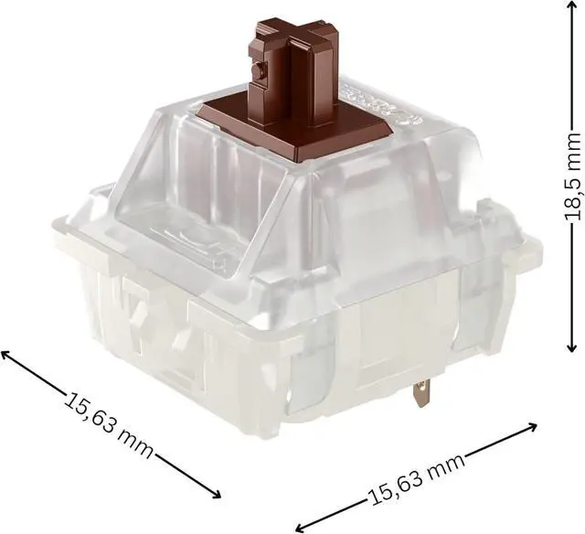 Alt view image 3 of 7 - CHERRY MX RGB Brown Switch Kit, 23 Mechanical Keyboard Switches, for DIY, Hot-Swap or Gaming Keyboards, Tactile Switch Without Click, Precise & Perceptible
