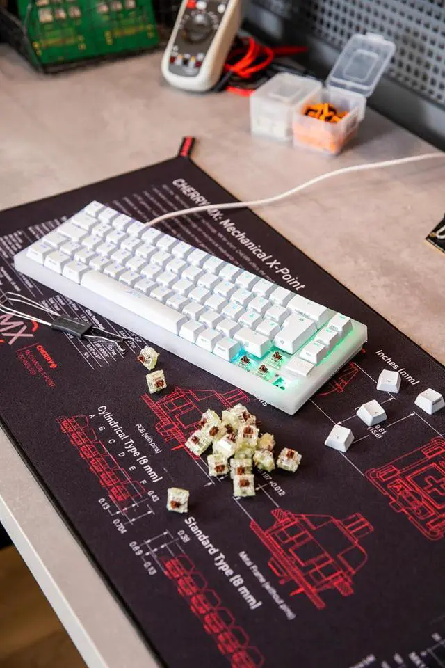 Alt view image 6 of 7 - CHERRY MX RGB Brown Switch Kit, 23 Mechanical Keyboard Switches, for DIY, Hot-Swap or Gaming Keyboards, Tactile Switch Without Click, Precise & Perceptible