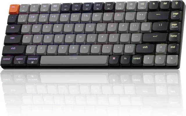 Main image of Keychron K3 Version 3 QMK Low Profile Mechanical Keyboard Wireless, 84 Keys Programmable Bluetooth 5.2/Wired Connection, Shine-Through Keycaps RGB Backlit Compatible with Mac Windows Linux