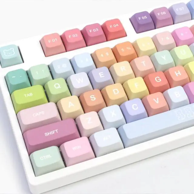 Main image of PBT Material XDA Candy keycap Set 5-Side Dye Sublimation Universal Mechanical Keyboard keycaps Compatible with Cherry MX switches,Gateron,Kailh TTC JWK and Clones-Gummy Bear