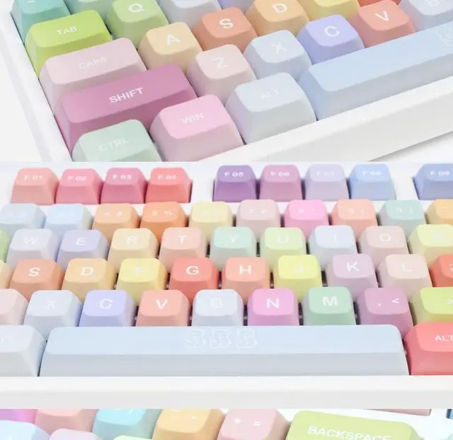 Alt view image 2 of 5 - PBT Material XDA Candy keycap Set 5-Side Dye Sublimation Universal Mechanical Keyboard keycaps Compatible with Cherry MX switches,Gateron,Kailh TTC JWK and Clones-Gummy Bear