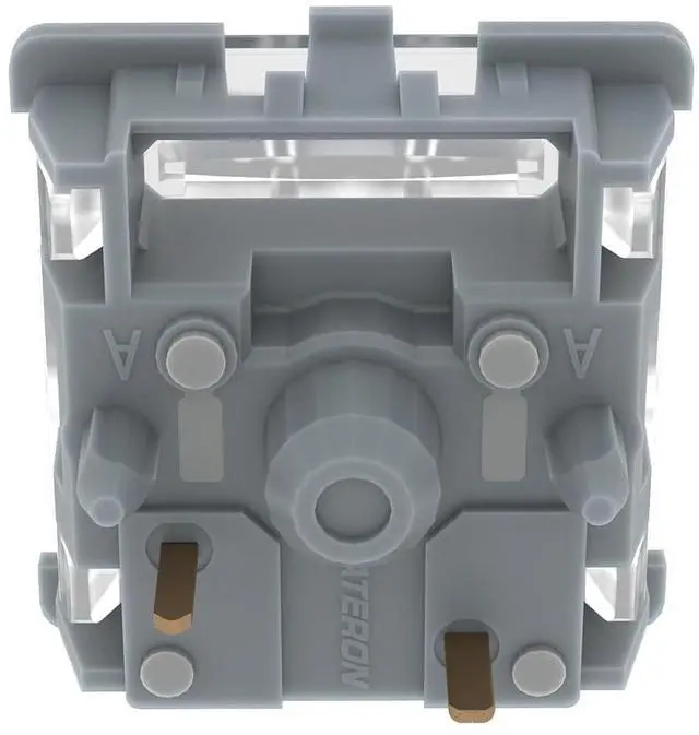 Alt view image 6 of 7 - GATERON Zero Degree Fully Silent Silver Keyboard Switches, Linear 0° Dual-Rail 45g Force SMD LED Key Switches Compatible for MX Mechanical Keyboard (35 PCS)