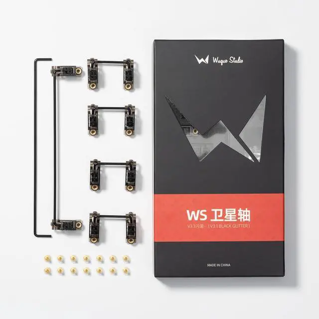 Main image of MELETRIX WS V3.1 Stabs Silicon Version PCB Mount Screw-in Stabilizers 2u 6.25u 7u Stabilizers Mechanical Keyboard Screw Stabs 1.2mm