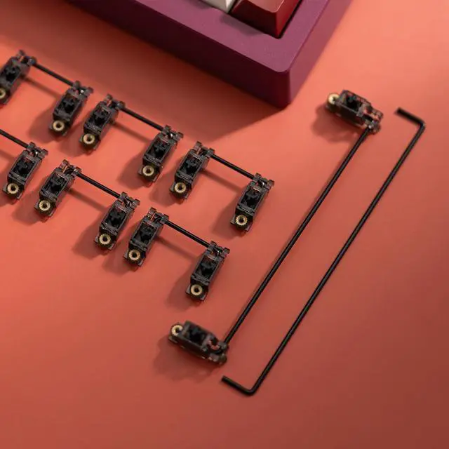 Alt view image 6 of 7 - MELETRIX WS V3.1 Stabs Silicon Version PCB Mount Screw-in Stabilizers 2u 6.25u 7u Stabilizers Mechanical Keyboard Screw Stabs 1.2mm