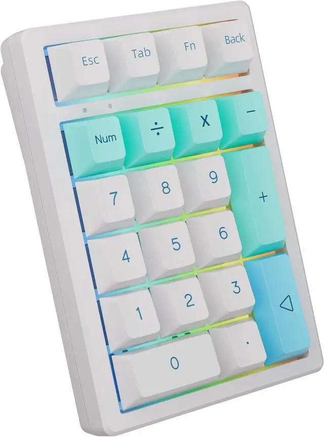 Alt view image 6 of 7 - KEYCOOL K21 Mechanical Number Keypad Wireless Numeric Keyboard, Hot-swappable Bluetooth Numpad 5.0/2.4GHz, RGB Numerical Programmable Keyboard for Laptop Mac Win iOS Android