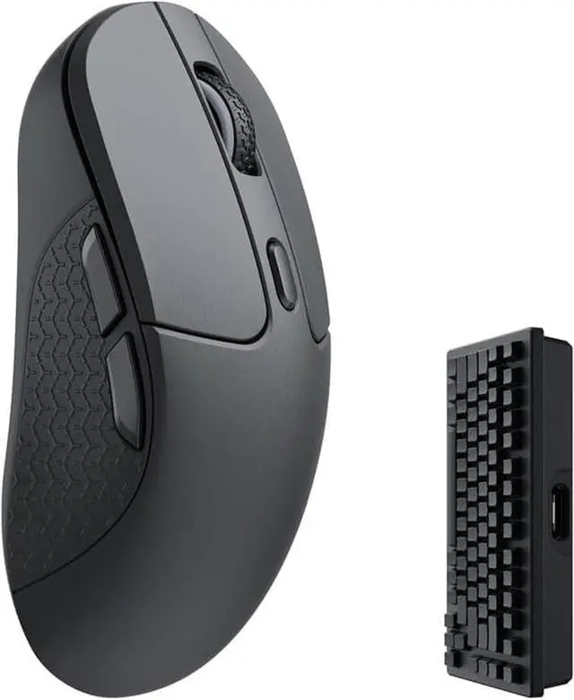 Main image of Keychron M3 Wireless Gaming Optical Mouse, Tri-Mode 2.4 GHz/Bluetooth 5.1/Wired, PixArt PAW 3395 Sensor, 4000Hz Polling Rate, 79g Lightweight Programmable Macro Button for Windows PC/Mac - Black