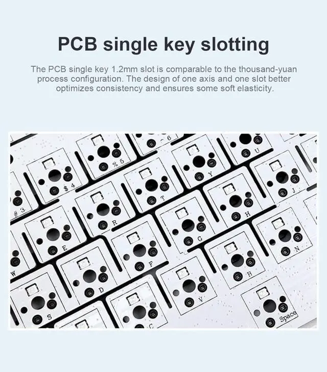 Alt view image 7 of 7 - x Aula F99 Pro Wireless Mechanical Keyboard with Knob,Tri-Mode BT5.0/USB-C/2.4GHz Hot Swappable Keyboard,Pre-lubed Switches,Gasket Structure,RGB Backlit Computer Gaming Keyboards (Side Printed Black)