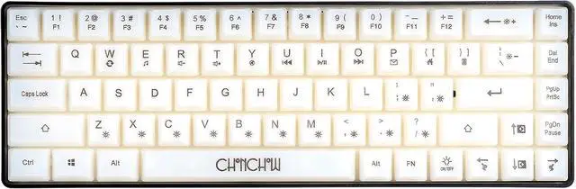 Alt view image 7 of 7 - CHONCHOW Mini 60% Gaming Keyboard, Rainbow RGB Backlit 68 Keys Small Compact Keyboard, Transparent USB Wired Gaming Keyboards for Windows Laptop PC Mac Xbox PS4 PS5 Gamer