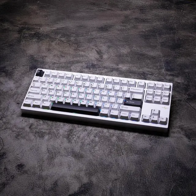 Alt view image 3 of 7 - KEEBMONKEY WOBKEY Crush 80 Reboot CNC Aluminum 5-Second Quick-Release Triple-Mode Connectivity Mechanical Keyboard with Superior Acoustics (Pro Silver)