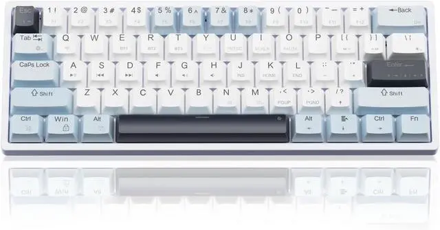 Main image of SOLAKAKA SK961 Wireless Mechanical Keyboard with RGB Backlight,Tri-Mode BT5.0/Wired/2.4GHz 60 Percent Wireless Gaming Keyboard,Red Switch