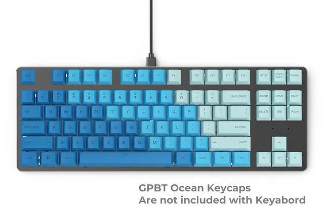 Alt view image 6 of 6 - Glorious Custom Gaming Keyboard - GMMK 85% Percent TKL Barebone - USB C Wired Mechanical Keyboard Kit - RGB Hot Swappable Switches & Keycaps - Black Metal Top Plate