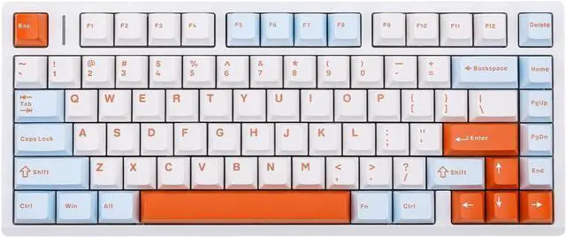 Main image of EPOMAKER Aula M75 Wireless Gaming Keyboard with 8000mAh Battery, 75% CNC Aluminum Mechanical Keyboard, Hot Swappable Creamy Keyboard, RGB Backlight, NKRO for Games/Office (Blue&White&Orange)