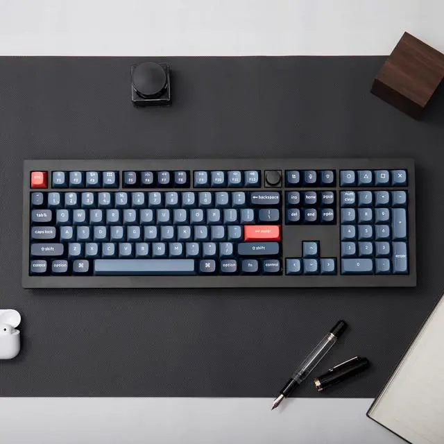 Alt view image 6 of 7 - Keychron V6 Max Wireless Custom Mechanical Keyboard, 2.4 GHz Bluetooth 5.1 QMK Full-Size Layout RGB with Hot-swappable Silent Red Switch Compatible with Mac Windows Linux