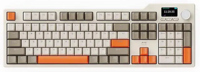 Main image of NACODEX AK35I V3 104 Keys RGB Gasket Mount Mechanical Keyboard | Amazing 8000mAh Bluetooth /2.4G /Wired PC Gaming Custom Keyboard with Five Layer Pad | Knob Control | Cherry Profile PBT Keycaps