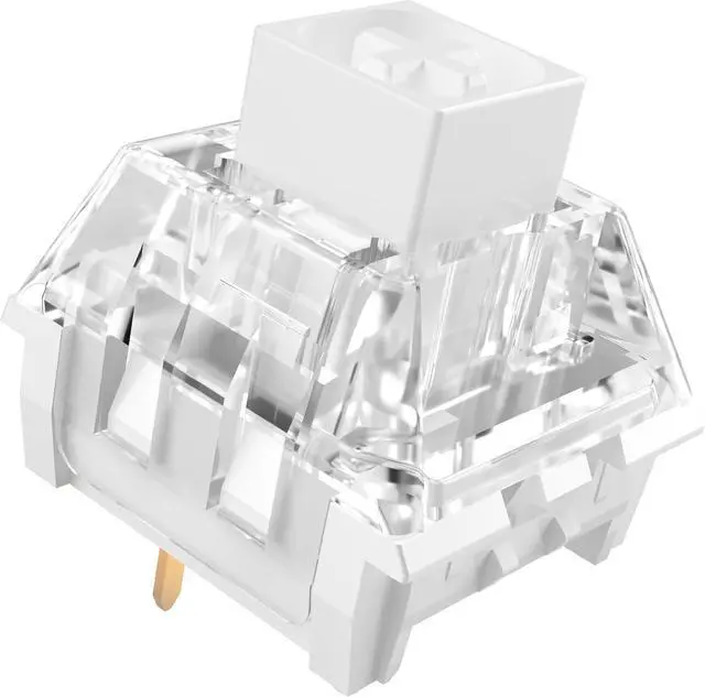 Main image of Kailh Box White Clicky Keyboard Switch,3-pin 45gf Pre-Lubed Dustproof Waterproof RGB SMD Key Switches for Mechanical Gaming Keyboard(White,90pcs)