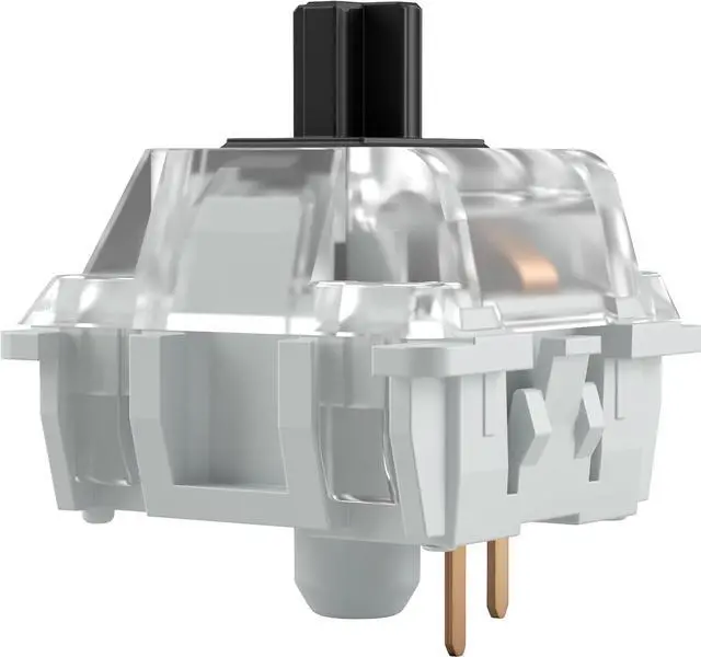 Alt view image 2 of 4 - Gateron Black Mechanical Keyboard Switches (120 Pack) - Linear & Consistent for Heavy Typing & Gaming - 60g Actuation Force