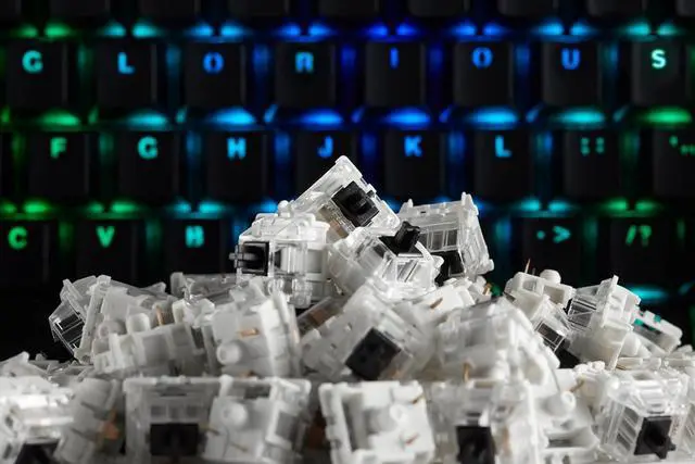 Alt view image 4 of 4 - Gateron Black Mechanical Keyboard Switches (120 Pack) - Linear & Consistent for Heavy Typing & Gaming - 60g Actuation Force