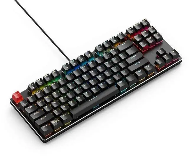 Alt view image 2 of 7 - Glorious Custom Gaming Keyboard - GMMK 85% Percent TKL - USB C Wired Mechanical Keyboard - RGB Hot Swappable Switches & Keycaps - Black Metal Top Plate